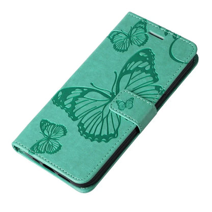 KT Imprinting Flower Series-2 For iPhone 16 Wallet Case Protective Leather Flip Cover