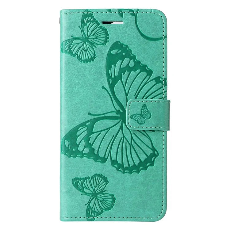 KT Imprinting Flower Series-2 For iPhone 16 Wallet Case Protective Leather Flip Cover