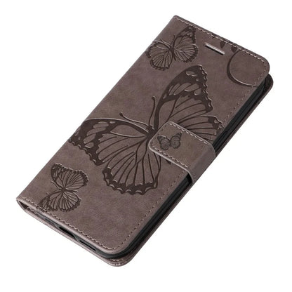 KT Imprinting Flower Series-2 For iPhone 16 Wallet Case Protective Leather Flip Cover