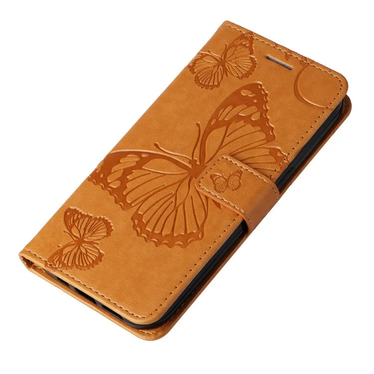 KT Imprinting Flower Series-2 For iPhone 16 Wallet Case Protective Leather Flip Cover