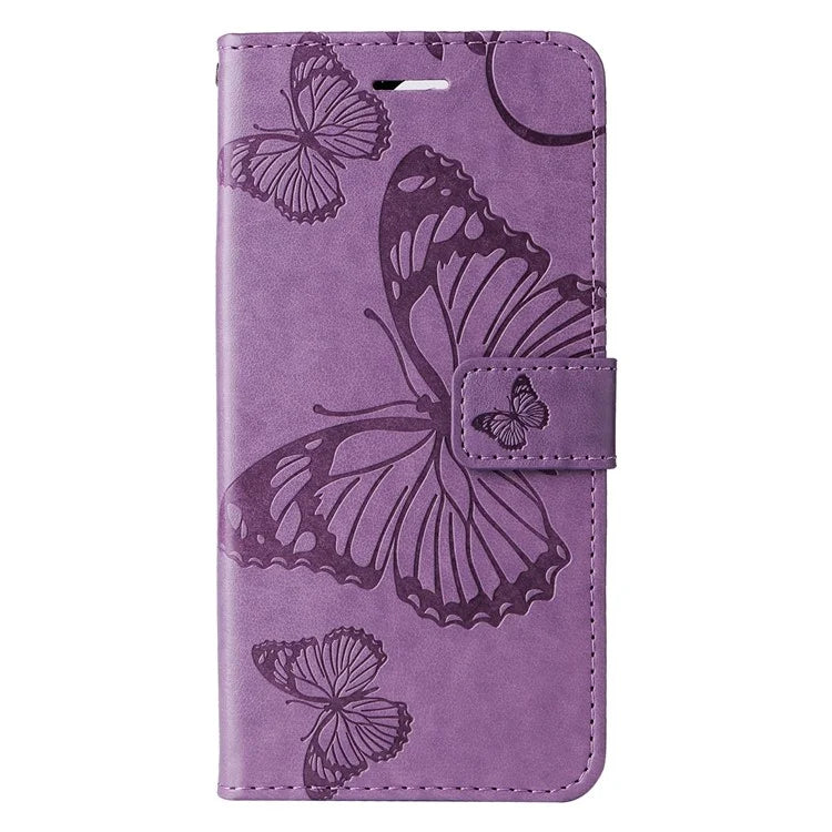 KT Imprinting Flower Series-2 For iPhone 16 Wallet Case Protective Leather Flip Cover