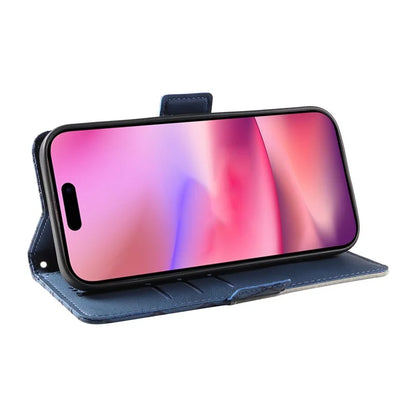 For iPhone 16 Case Folio Leather Phone Cover Rhombus Lattice