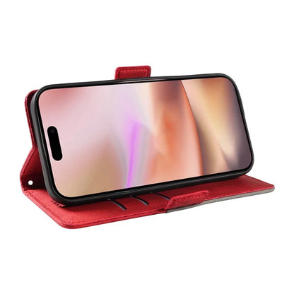 For iPhone 16 Plus Case Rhombus Grid Leather Wallet Phone Cover
