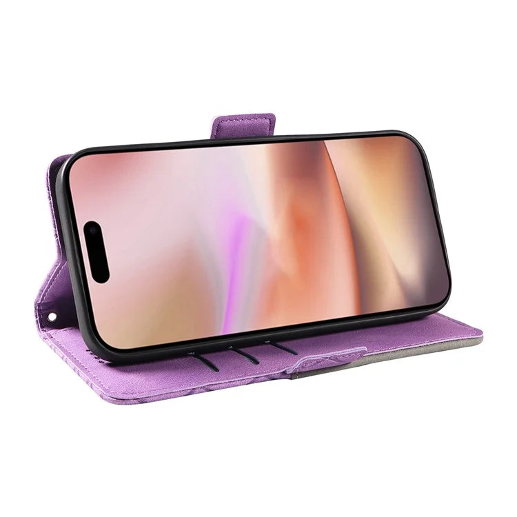For iPhone 16 Plus Case Rhombus Grid Leather Wallet Phone Cover