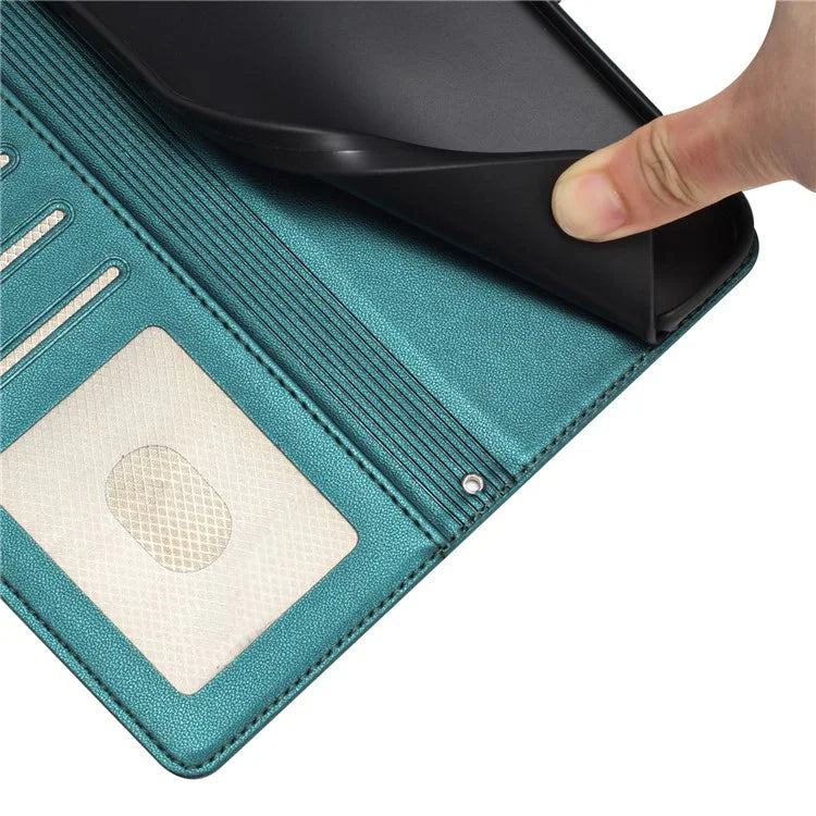 YB Imprinting Series-9 for Google Pixel 8a Case Flip Wallet Leather Phone Cover RFID Blocking