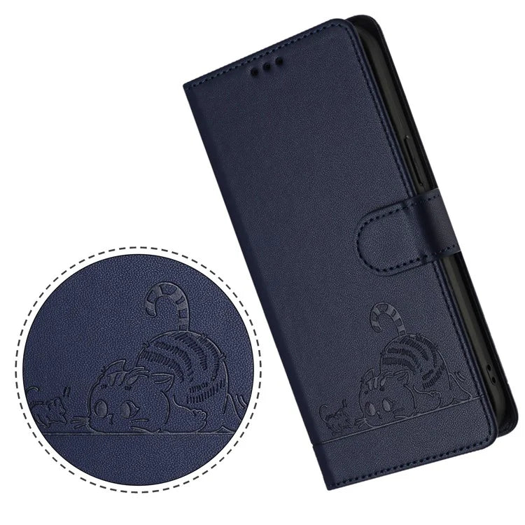 YB Imprinting Series-9 for Google Pixel 8a Case Flip Wallet Leather Phone Cover RFID Blocking