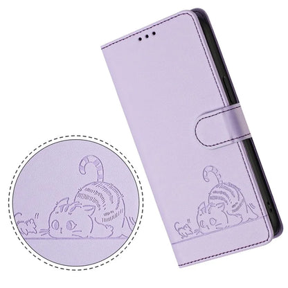 YB Imprinting Series-9 for Google Pixel 8a Case Flip Wallet Leather Phone Cover RFID Blocking