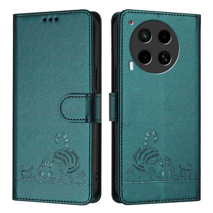 YB Imprinting Series-9 for TECNO Camon 30 4G / Camon 30 5G Leather Case RFID Blocking