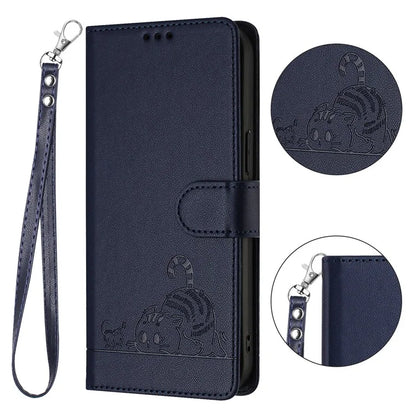 YB Imprinting Series-9 for TECNO Camon 30 4G / Camon 30 5G Leather Case RFID Blocking
