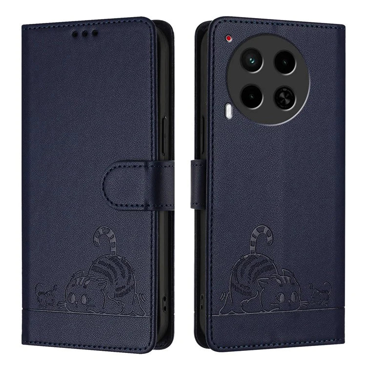 YB Imprinting Series-9 for TECNO Camon 30 4G / Camon 30 5G Leather Case RFID Blocking