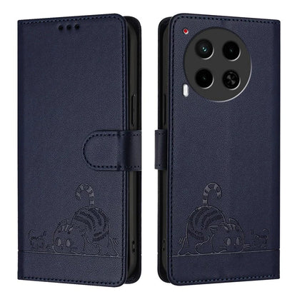 YB Imprinting Series-9 for TECNO Camon 30 4G / Camon 30 5G Leather Case RFID Blocking