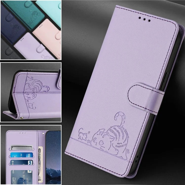 YB Imprinting Series-9 for TECNO Camon 30 4G / Camon 30 5G Leather Case RFID Blocking