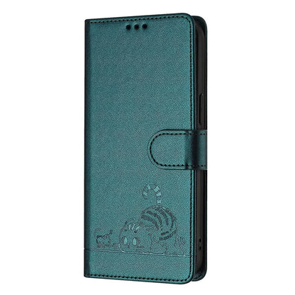 YB Imprinting Series-9 for Xiaomi 14 Ultra Case Flip Stand Function Leather Phone Cover Cat Mouse Pattern