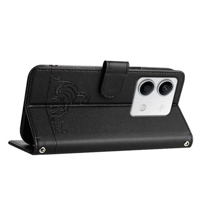 YB Imprinting Series-9 for Xiaomi Redmi Note 13 5G / Note 13 5G (China) Leather Case RFID Blocking Wallet