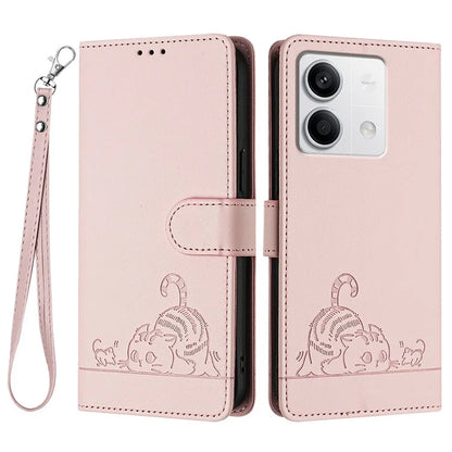 YB Imprinting Series-9 for Xiaomi Redmi Note 13 5G / Note 13 5G (China) Leather Case RFID Blocking Wallet