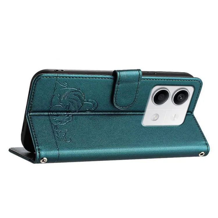 YB Imprinting Series-9 for Xiaomi Redmi Note 13 5G / Note 13 5G (China) Leather Case RFID Blocking Wallet