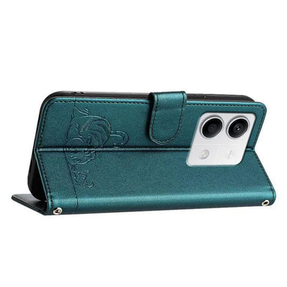 YB Imprinting Series-9 for Xiaomi Redmi Note 13 5G / Note 13 5G (China) Leather Case RFID Blocking Wallet