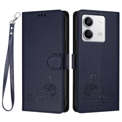 YB Imprinting Series-9 for Xiaomi Redmi Note 13 5G / Note 13 5G (China) Leather Case RFID Blocking Wallet