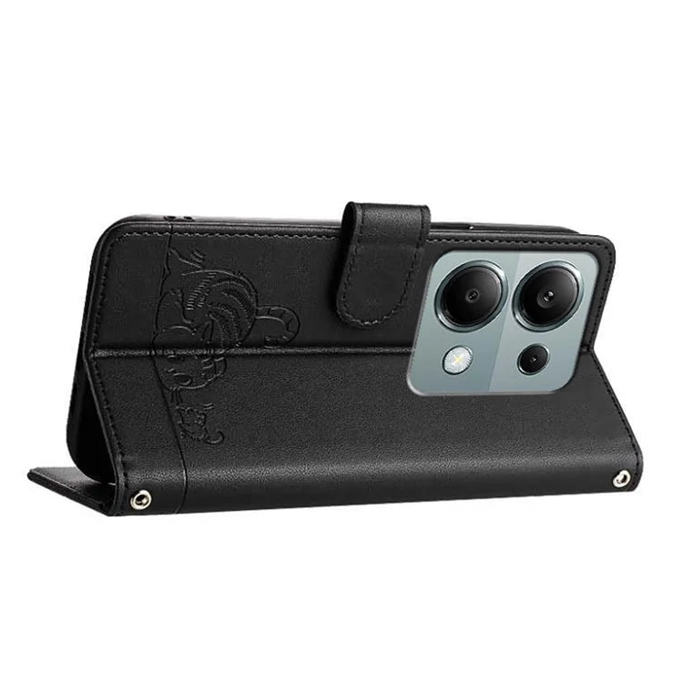 YB Imprinting Series-9 for Xiaomi Redmi Note 13 Pro 4G / Poco M6 Pro 4G Case Leather Phone Cover RFID Blocking
