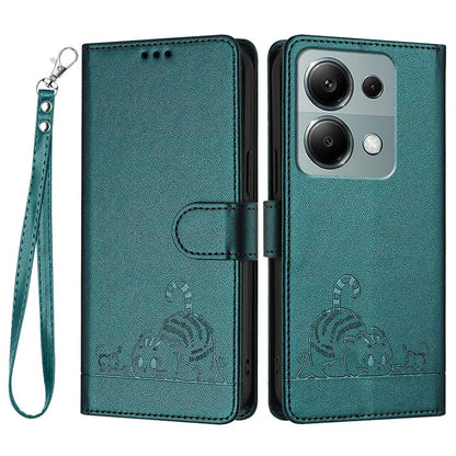 YB Imprinting Series-9 for Xiaomi Redmi Note 13 Pro 4G / Poco M6 Pro 4G Case Leather Phone Cover RFID Blocking