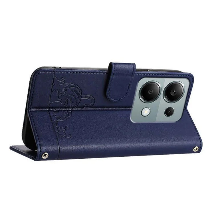 YB Imprinting Series-9 for Xiaomi Redmi Note 13 Pro 4G / Poco M6 Pro 4G Case Leather Phone Cover RFID Blocking