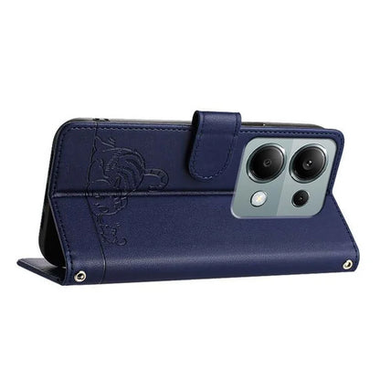 YB Imprinting Series-9 for Xiaomi Redmi Note 13 Pro 4G / Poco M6 Pro 4G Case Leather Phone Cover RFID Blocking
