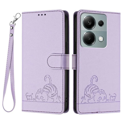 YB Imprinting Series-9 for Xiaomi Redmi Note 13 Pro 4G / Poco M6 Pro 4G Case Leather Phone Cover RFID Blocking