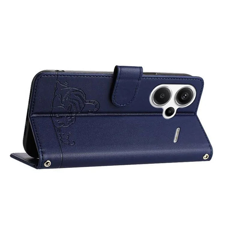 YB Imprinting Series-9 for Xiaomi Redmi Note 13 Pro+ 5G Case Cute Cat Mouse Leather Phone Cover