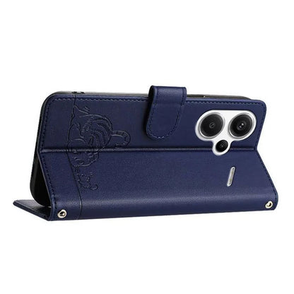 YB Imprinting Series-9 for Xiaomi Redmi Note 13 Pro+ 5G Case Cute Cat Mouse Leather Phone Cover