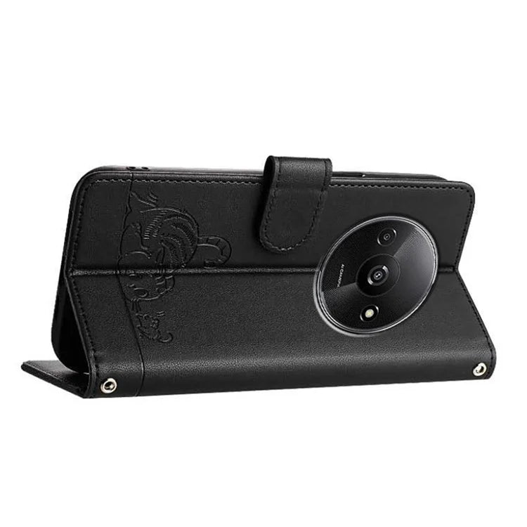 YB Imprinting Series-9 for Xiaomi Redmi A3 / Poco C61 4G Case RFID Blocking Leather Wallet Phone Cover