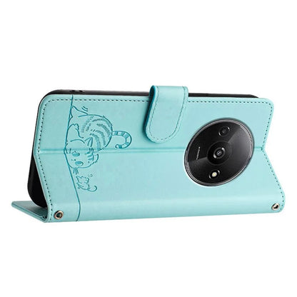 YB Imprinting Series-9 for Xiaomi Redmi A3 / Poco C61 4G Case RFID Blocking Leather Wallet Phone Cover