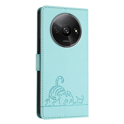 YB Imprinting Series-9 for Xiaomi Redmi A3 / Poco C61 4G Case RFID Blocking Leather Wallet Phone Cover