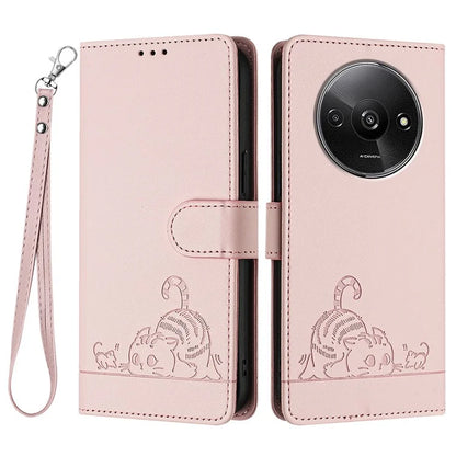 YB Imprinting Series-9 for Xiaomi Redmi A3 / Poco C61 4G Case RFID Blocking Leather Wallet Phone Cover