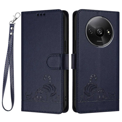 YB Imprinting Series-9 for Xiaomi Redmi A3 / Poco C61 4G Case RFID Blocking Leather Wallet Phone Cover