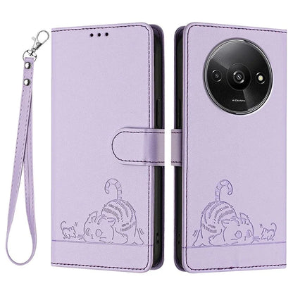 YB Imprinting Series-9 for Xiaomi Redmi A3 / Poco C61 4G Case RFID Blocking Leather Wallet Phone Cover