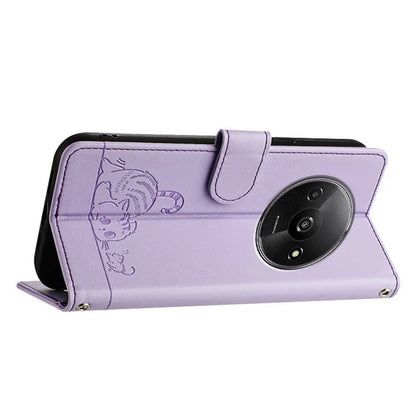 YB Imprinting Series-9 for Xiaomi Redmi A3 / Poco C61 4G Case RFID Blocking Leather Wallet Phone Cover
