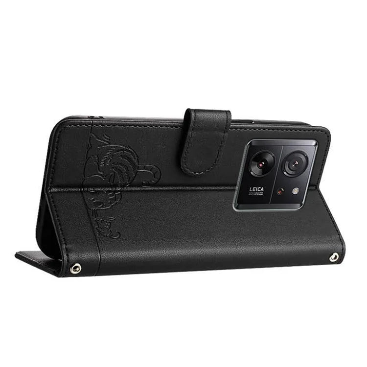 YB Imprinting Series-9 for Xiaomi 13T / 13T Pro / Redmi K60 Ultra Case RFID Blocking Leather Wallet Phone Cover