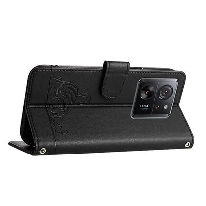 YB Imprinting Series-9 for Xiaomi 13T / 13T Pro / Redmi K60 Ultra Case RFID Blocking Leather Wallet Phone Cover