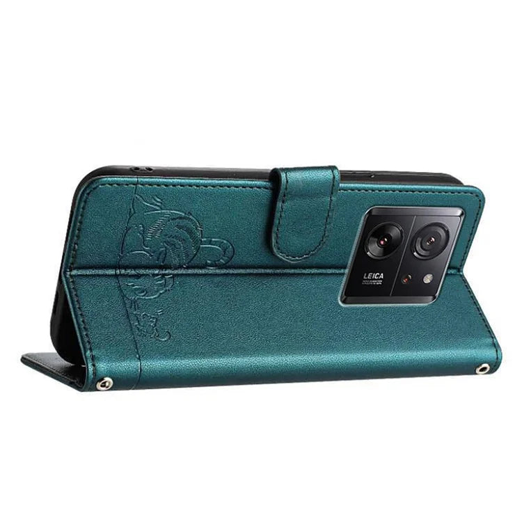 YB Imprinting Series-9 for Xiaomi 13T / 13T Pro / Redmi K60 Ultra Case RFID Blocking Leather Wallet Phone Cover
