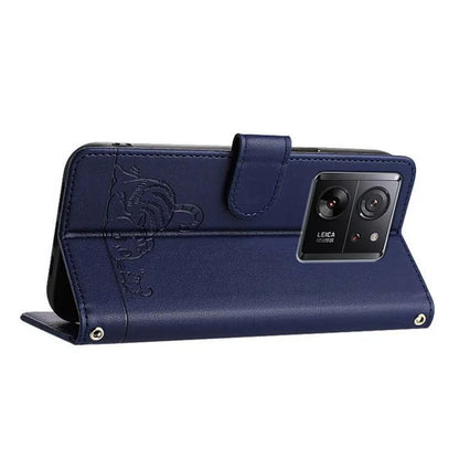 YB Imprinting Series-9 for Xiaomi 13T / 13T Pro / Redmi K60 Ultra Case RFID Blocking Leather Wallet Phone Cover