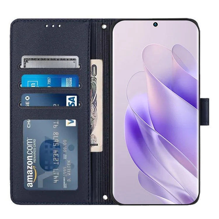 YB Imprinting Series-9 for TECNO Spark 20 Pro Case RFID Blocking Imprinted Leather Phone Cover