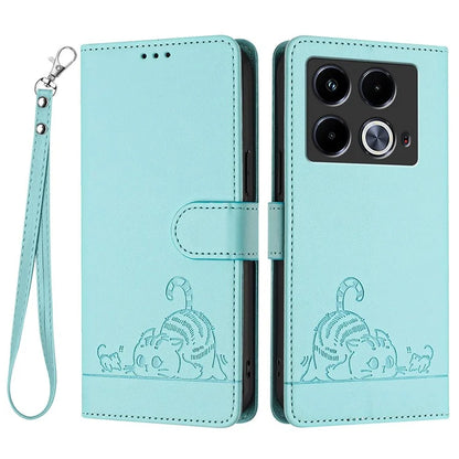 YB Imprinting Series-9 for Infinix Note 40 Case RFID Blocking Anti-Drop Leather Phone Cover