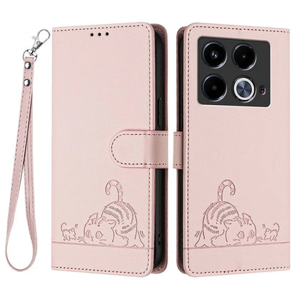 YB Imprinting Series-9 for Infinix Note 40 Case RFID Blocking Anti-Drop Leather Phone Cover