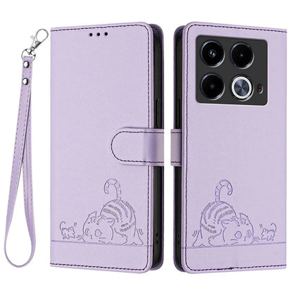 YB Imprinting Series-9 for Infinix Note 40 Case RFID Blocking Anti-Drop Leather Phone Cover
