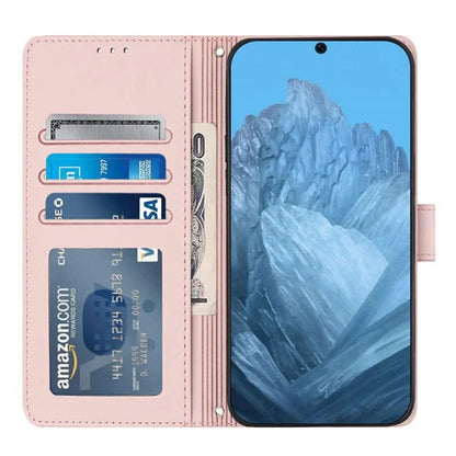 YB Imprinting Series-9 for Google Pixel 9 / 9 Pro Case PU Leather Cat Mouse Folio Phone Cover