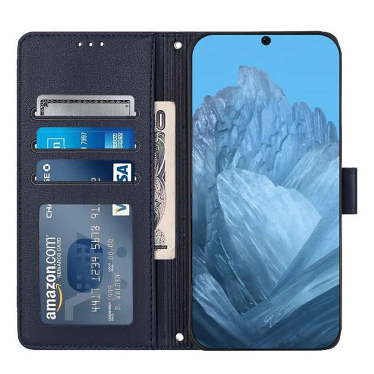 YB Imprinting Series-9 for Google Pixel 9 / 9 Pro Case PU Leather Cat Mouse Folio Phone Cover
