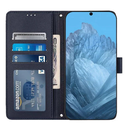 YB Imprinting Series-9 for Google Pixel 9 / 9 Pro Case PU Leather Cat Mouse Folio Phone Cover