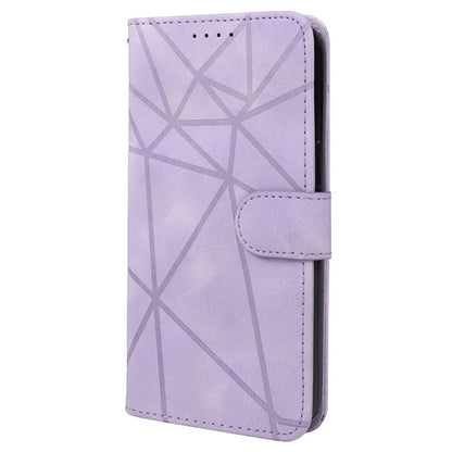 For Samsung Galaxy A05s 4G Case PU Leather Wallet Stand Lines Design Phone Cover