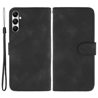For Samsung Galaxy A05s 4G Case PU Leather Wallet Stand Lines Design Phone Cover