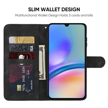 For Samsung Galaxy A05s 4G Case PU Leather Wallet Stand Lines Design Phone Cover